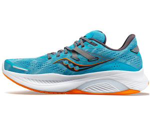 Saucony Men's Guide 16 Running Shoes Agave / Marigold - achilles heel