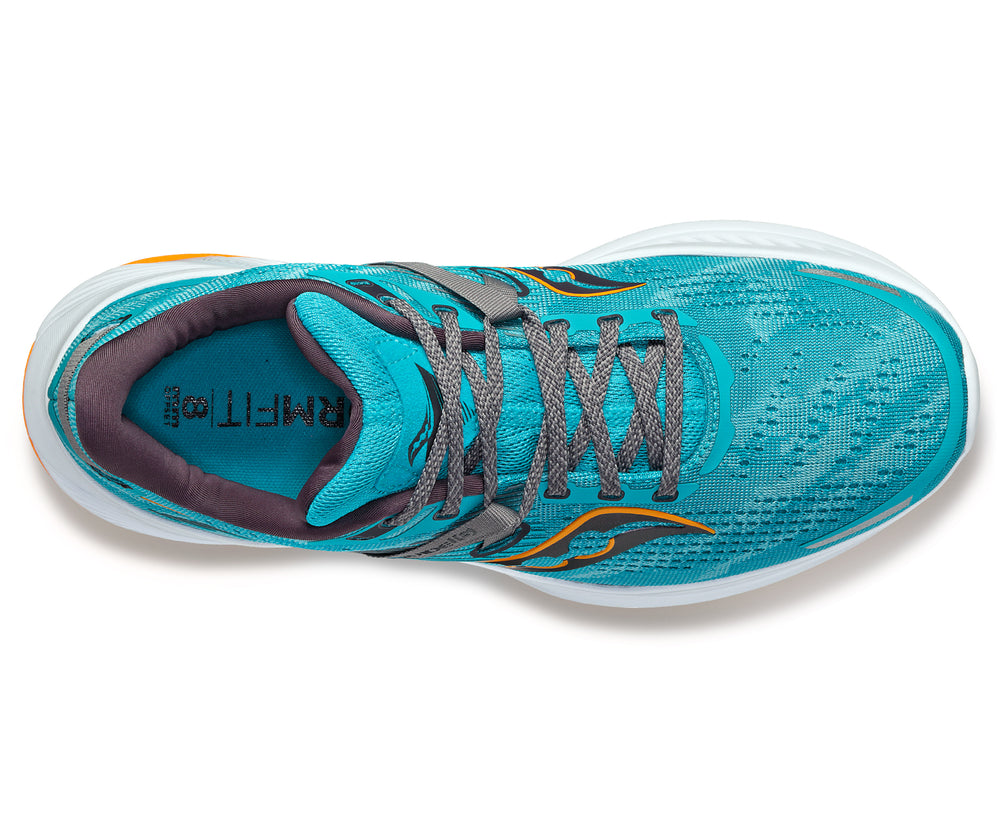 Saucony Men's Guide 16 Running Shoes Agave / Marigold - achilles heel