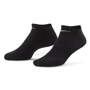 Nike Everyday Cushioned No-Show Socks 3 Pack Black / White - achilles heel