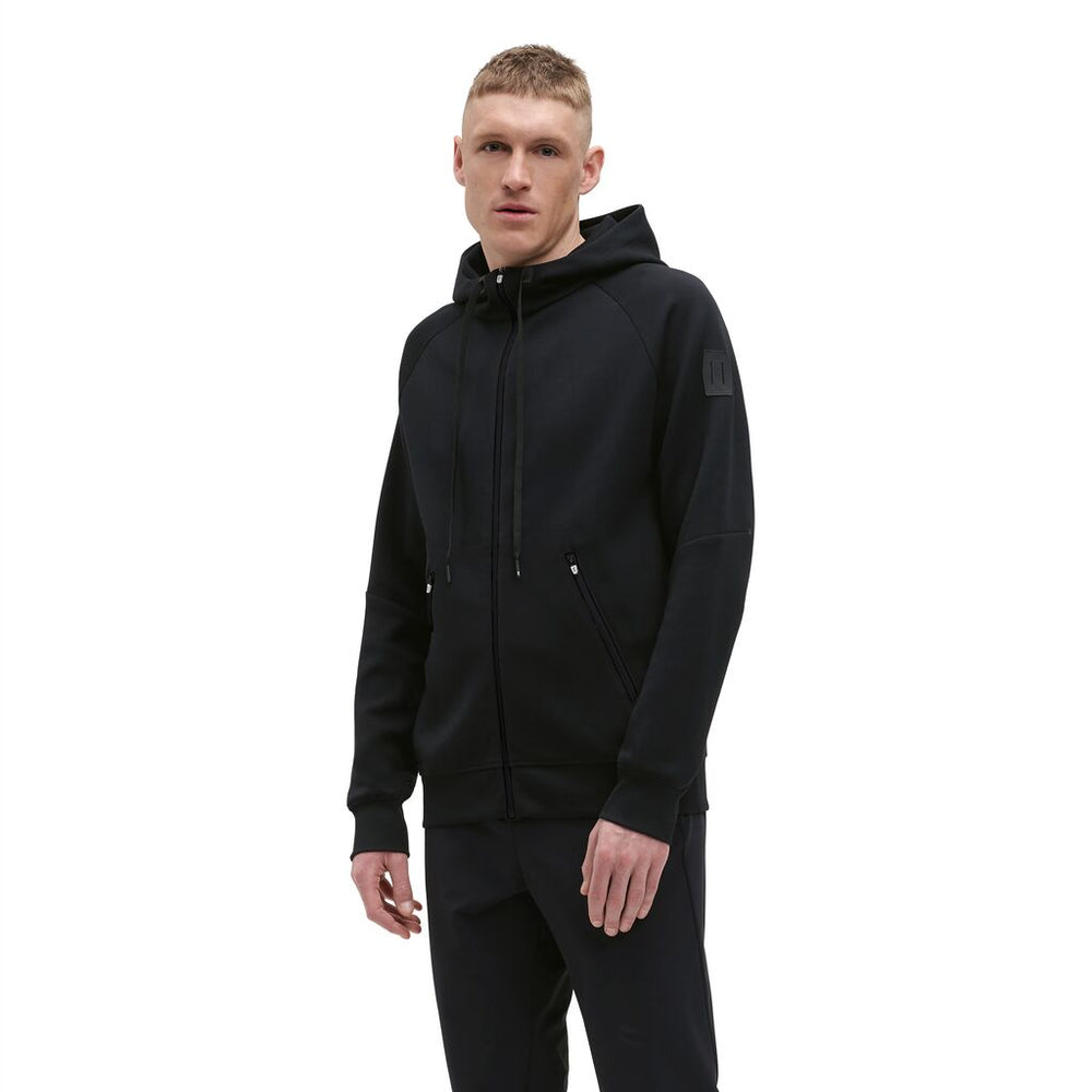 On Men's Zipped Hoodie Black - achilles heel