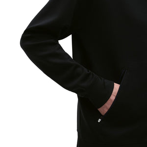 On Men's Zipped Hoodie Black - achilles heel