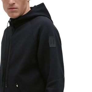 On Men's Zipped Hoodie Black - achilles heel
