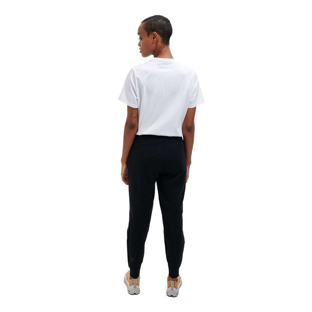 On Women's Sweat Pants Black - achilles heel