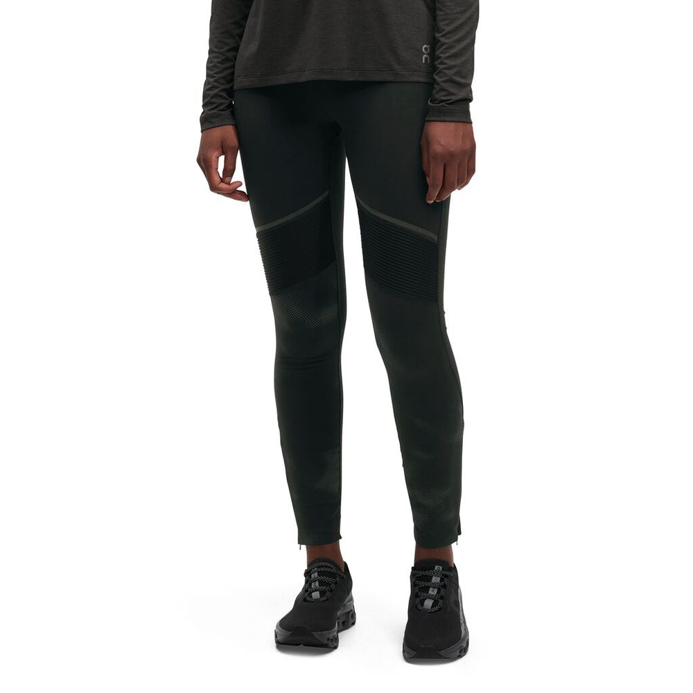 On Women's Long Tight Lumos Black - achilles heel