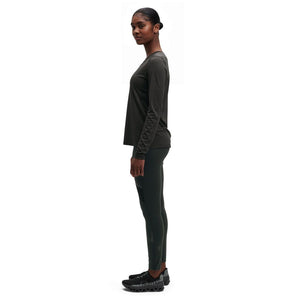 On Women's Long Tight Lumos Black - achilles heel