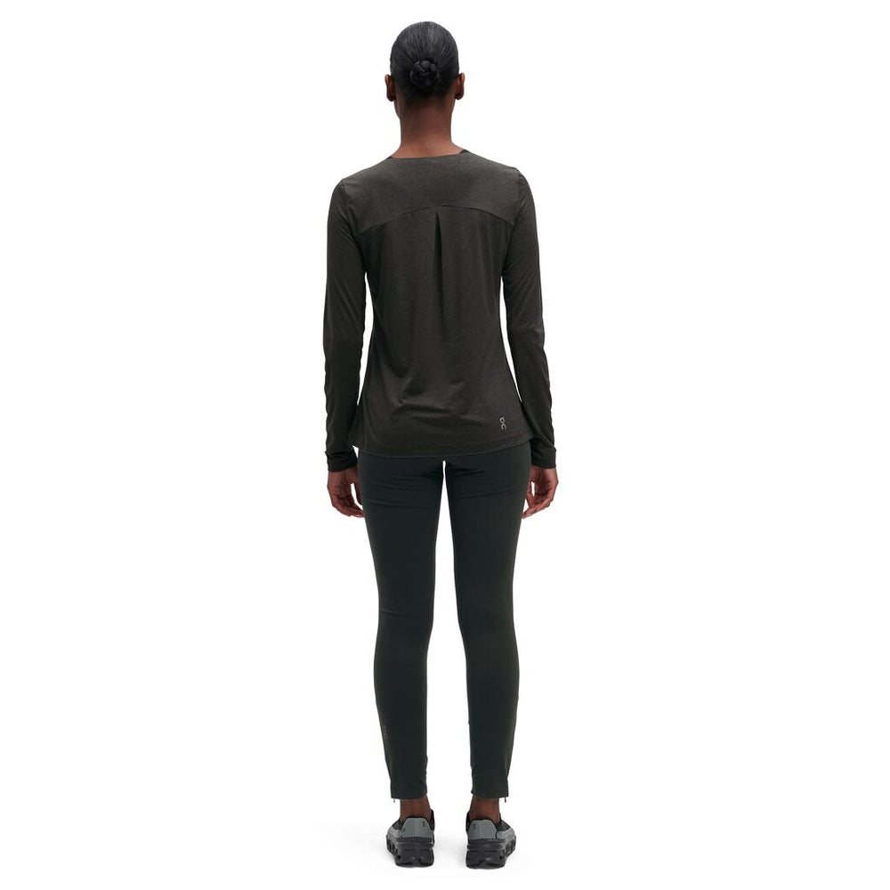 On Women's Long Tight Lumos Black - achilles heel