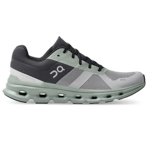 On Men's Cloudrunner Running Shoes Alloy / Moss - achilles heel