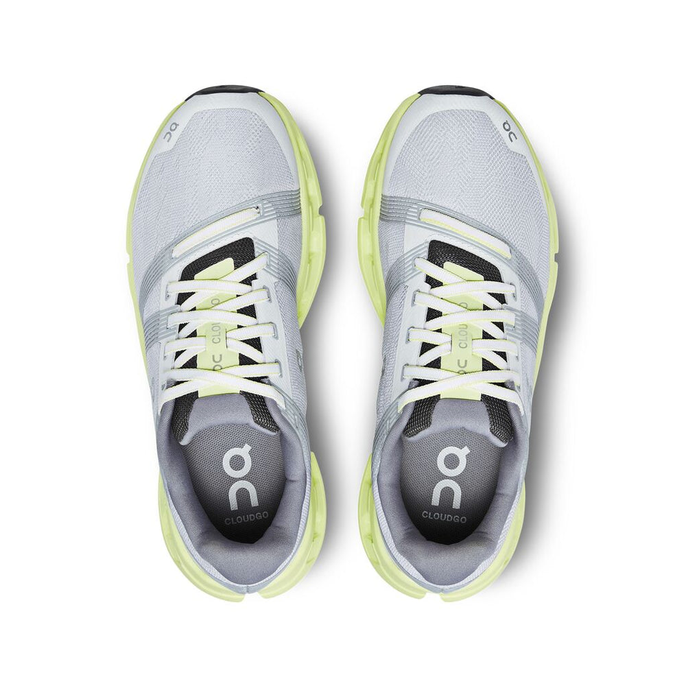 On Women's Cloudgo Running Shoes Frost / Hay - achilles heel