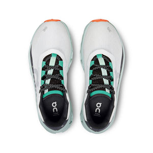 On Women's Cloudmonster Running Shoes Undyed-White / Creek - achilles heel