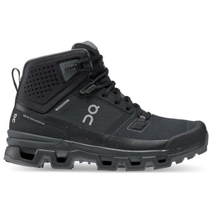 On Men's Cloudrock 2 Waterproof Walking Boots Black / Eclipse - achilles heel