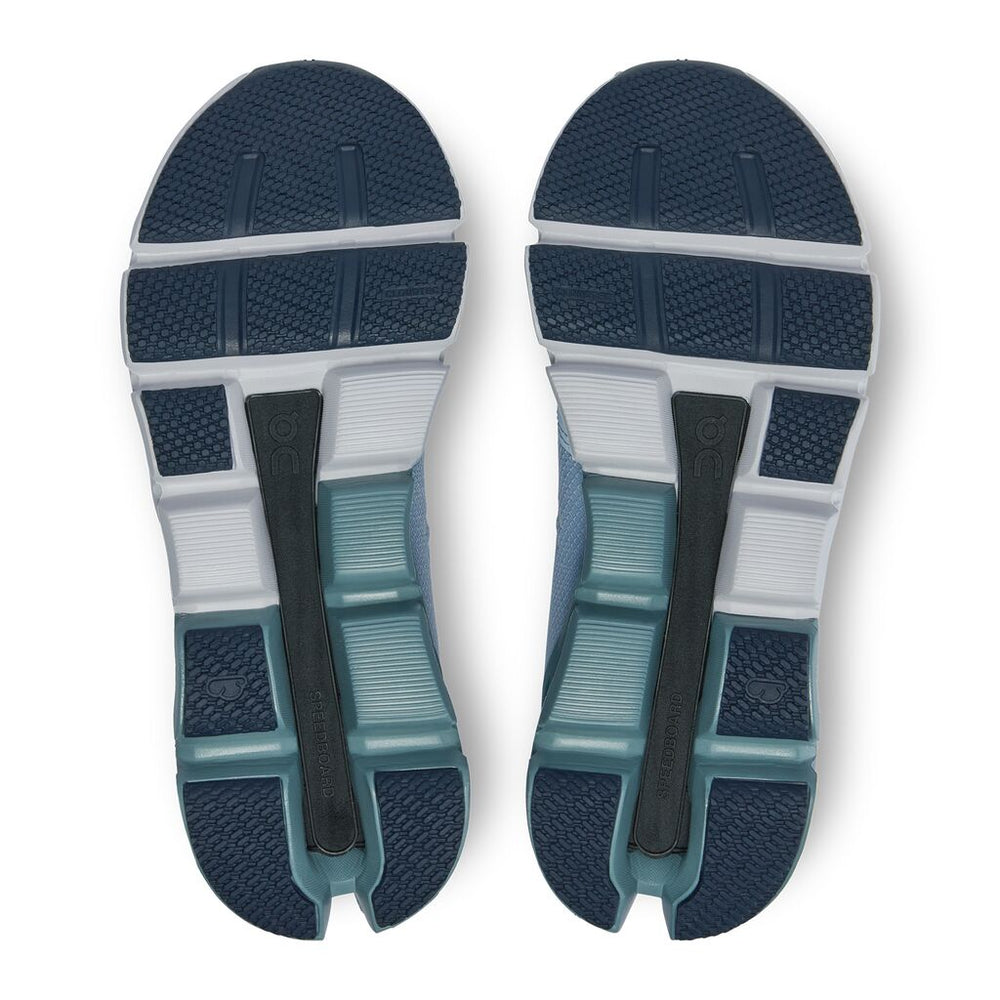 On Women's Cloudflyer 4 Running Shoes Nimbus / Cobble - achilles heel