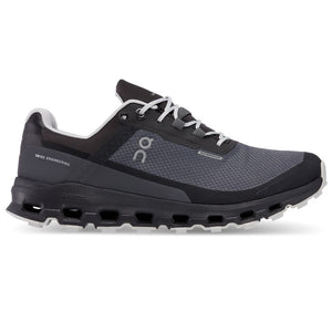 On Women's Cloudvista Waterproof Trail Running Shoes Eclipse / Black - achilles heel