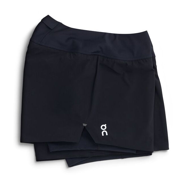 On Women's Running Shorts Black - achilles heel