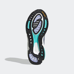 adidas Women's Solar Boost 3 Running Shoes Orbit Violet / Silver Metallic / Orange Tint - achilles heel
