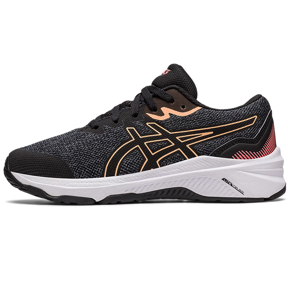 Asics Kids GT-1000 11 GS Running Shoes Black / Papaya - achilles heel