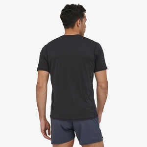 Patagonia Men's Capilene Cool Lightweight Tee Black - achilles heel