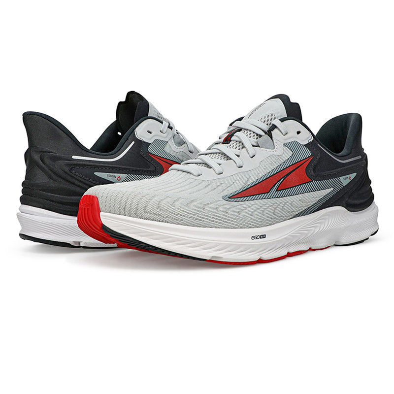 Altra Men's Torin 6 Running Shoes Grey / Red - achilles heel