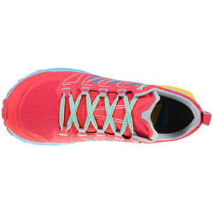 La Sportiva Women's Jackal Trail Running Shoes Hibiscus / Malibu Blue - achilles heel