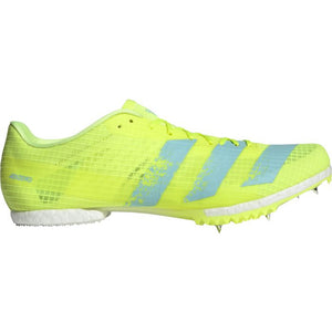 adidas Adizero MD Running Spikes Solar Yellow / Clear Aqua / Core Black - achilles heel