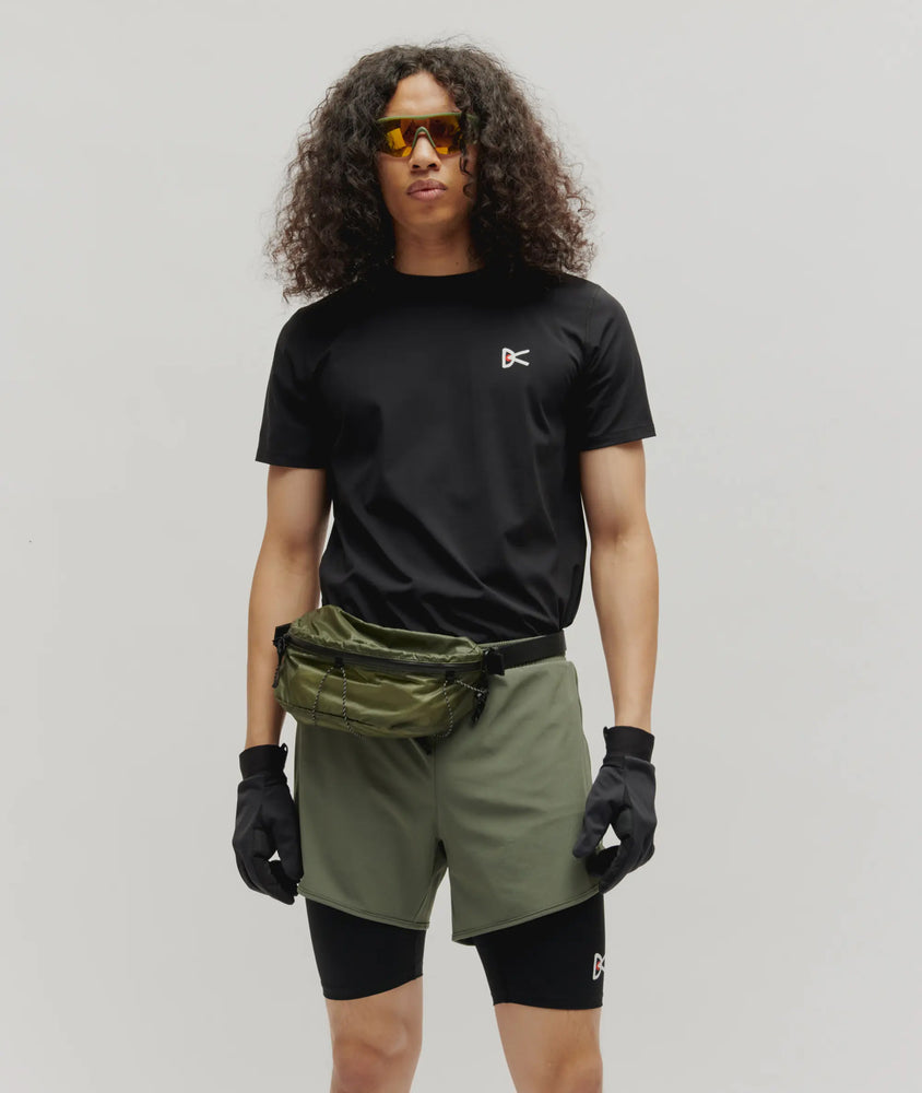 District Vision Men's Aloe Tee Black - achilles heel