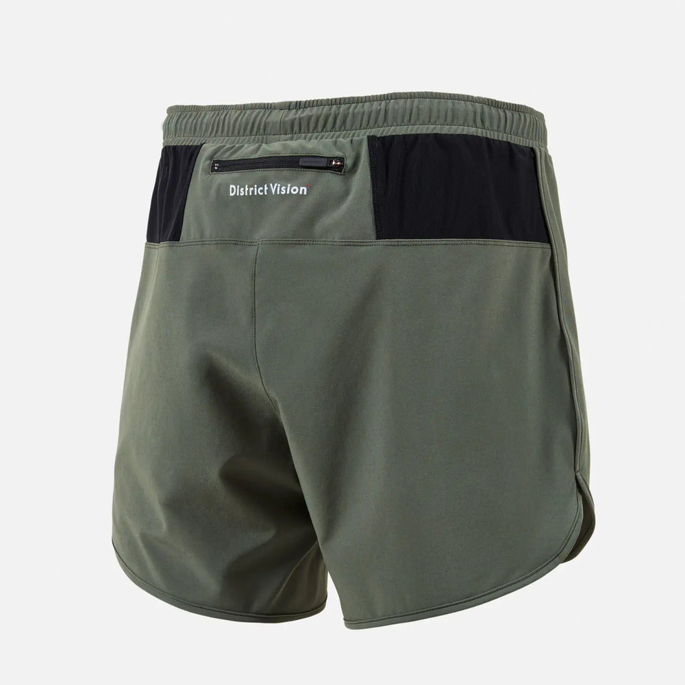 District Vision Spino 5 Inch Training Shorts Sage - achilles heel