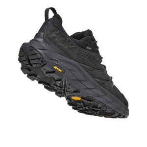 Hoka Men's Anacapa Low GORE-TEX Walking Shoes Black / Black - achilles heel