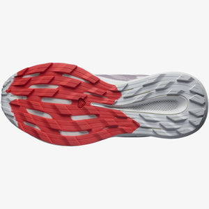 Salomon Women's Pulsar Trail Running Shoes Quail / Lunar Rock / Poppy Red - achilles heel