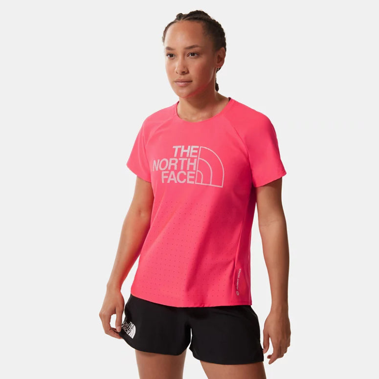 The North Face Women's Flight Series Weightless Tee Brilliant Coral - Achilles Heel
