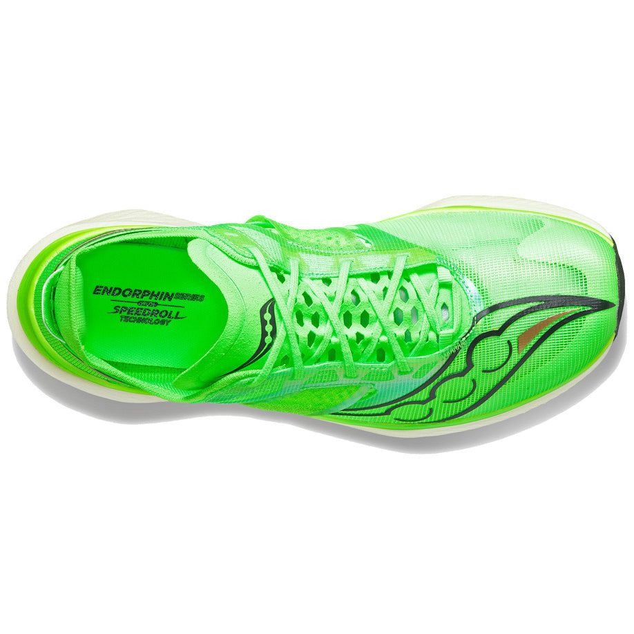 Saucony Men's Endorphin Elite Running Shoes Slime - achilles heel