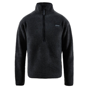 District Vision Men's Doug Half Zip Fleece Charcoal - achilles heel