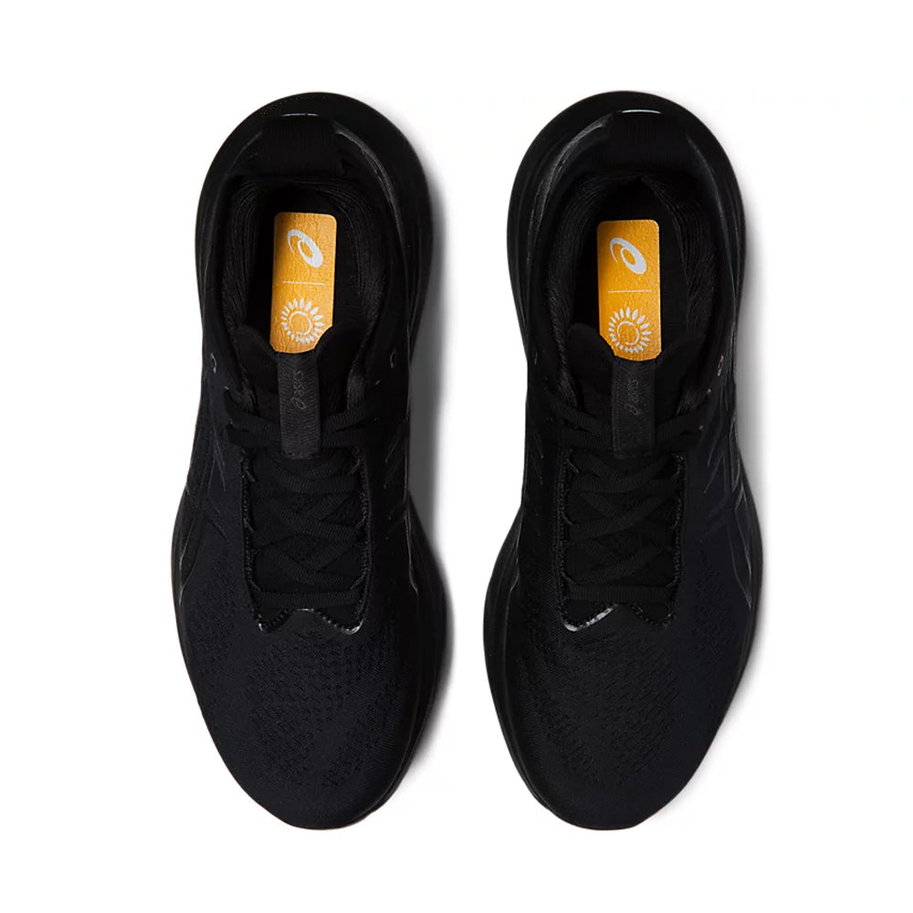 Asics Men's Gel-Nimbus 25 Running Shoes Black / Black - achilles heel