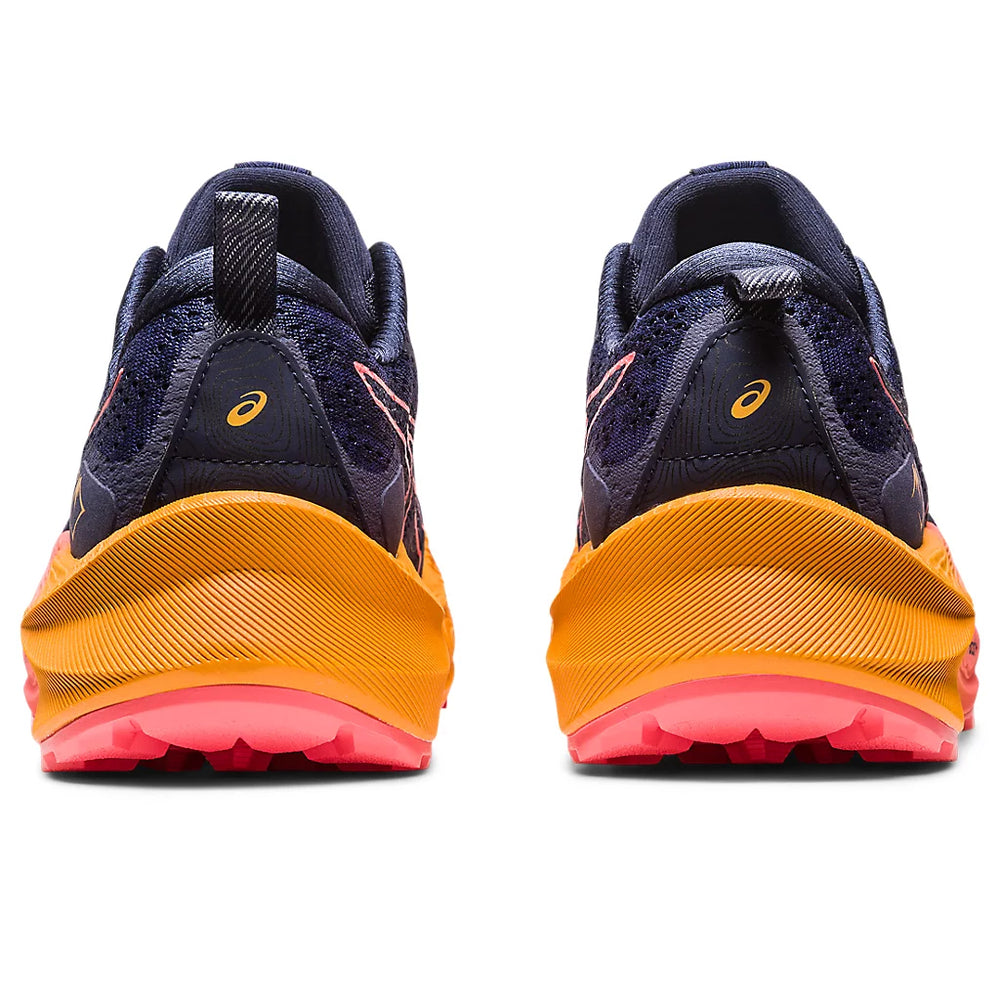 Asics Women's Trabuco Max 2 Trail Running Shoes Midnight / Papaya - achilles heel