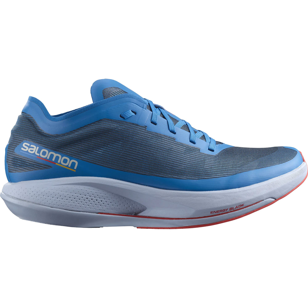 Salomon Men's Phantasm Road Running Shoes Indigo Bunting / Kentucky Blue / Poppy Red - achilles heel