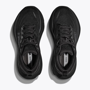Hoka Women's Bondi 8 Running Shoes Black / Black - achilles heel