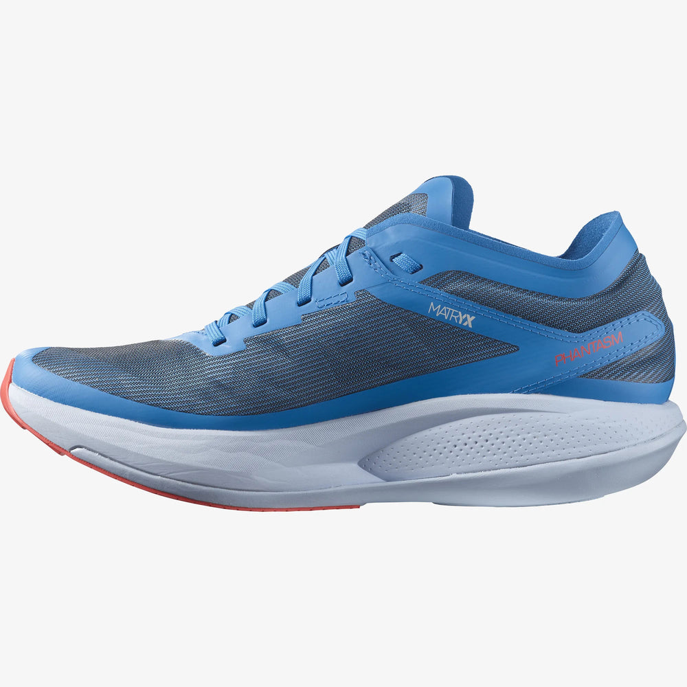 Salomon Men's Phantasm Road Running Shoes Indigo Bunting / Kentucky Blue / Poppy Red - achilles heel