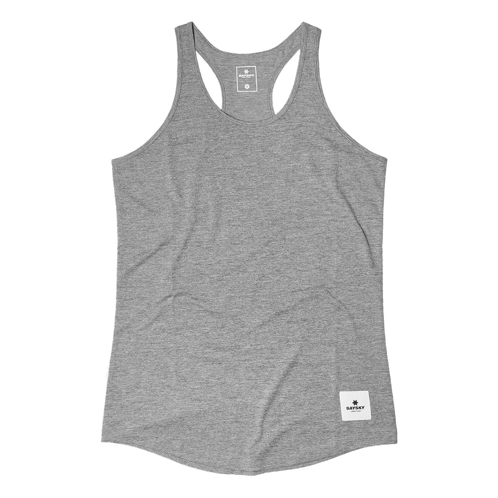 SAYSKY Women's Clean Combat Singlet Grey Melange - achilles heel