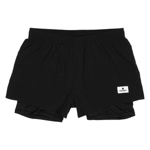 SAYSKY Women's 2 In 1 3 Inch Shorts Black - achilles heel