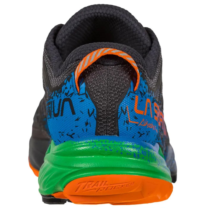 La Sportiva Men s Akasha 2 Trail Running Shoes Carbon Flame Achilles Heel