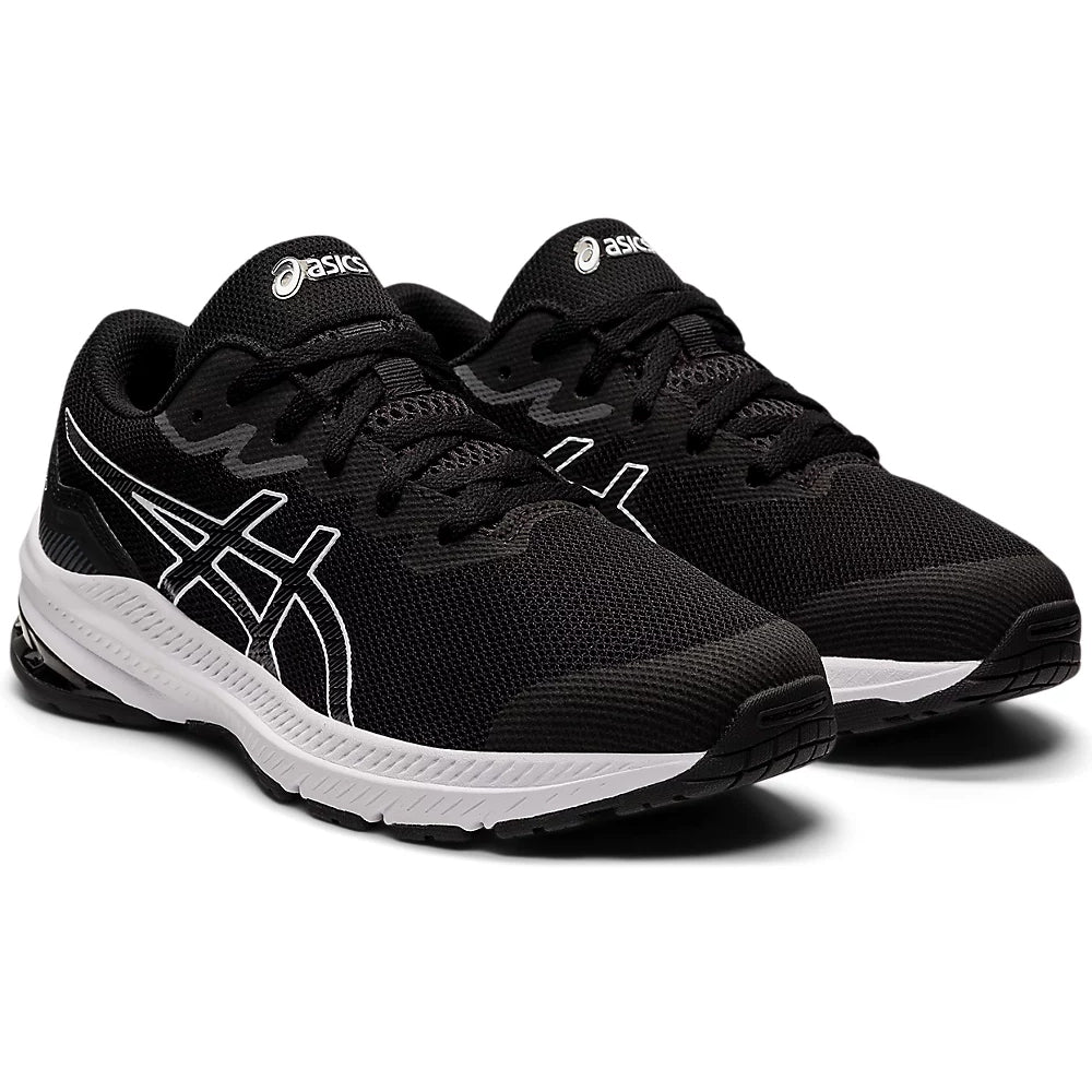Asics Kids GT 1000 11 GS Running Shoes Black / White - achilles heel