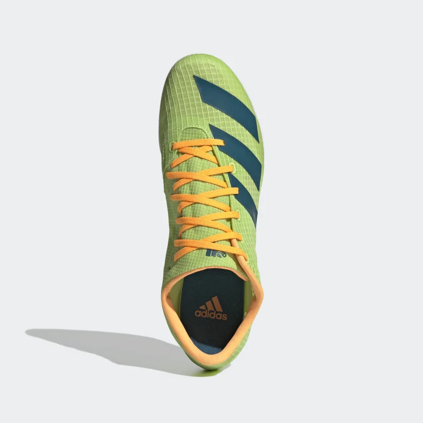 adidas Distancestar Running Spikes Pulse Lime / Real Teal / Flash Orange - achilles heel