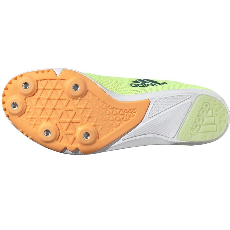 adidas Allround J Running Spikes Yellow / Green - achilles heel