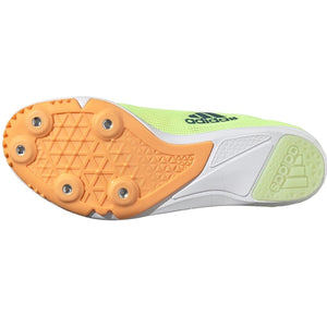 adidas Allround J Running Spikes Yellow / Green - achilles heel