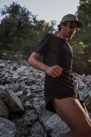 District Vision Simon 3 Inch Race Shorts Black - achilles heel