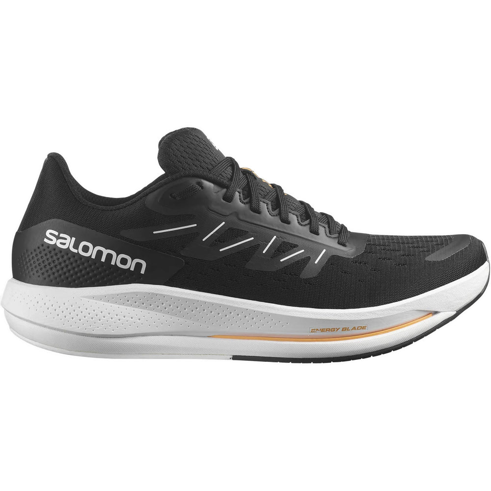 Salomon Men's Spectur Road Running Shoes Black / White / Blazing Orange - achilles heel