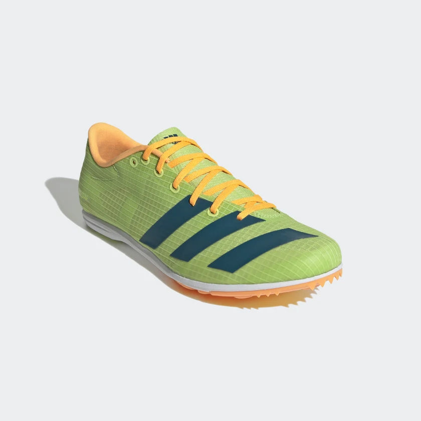 adidas Distancestar Running Spikes Pulse Lime / Real Teal / Flash Orange - achilles heel