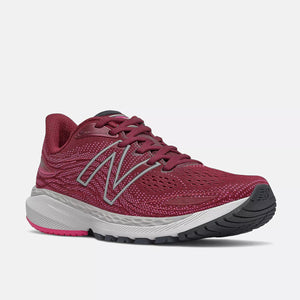 New Balance Women's 860v12 Running Shoes Garnet / Pink Glo - achilles heel
