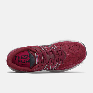New Balance Women's 860v12 Running Shoes Garnet / Pink Glo - achilles heel