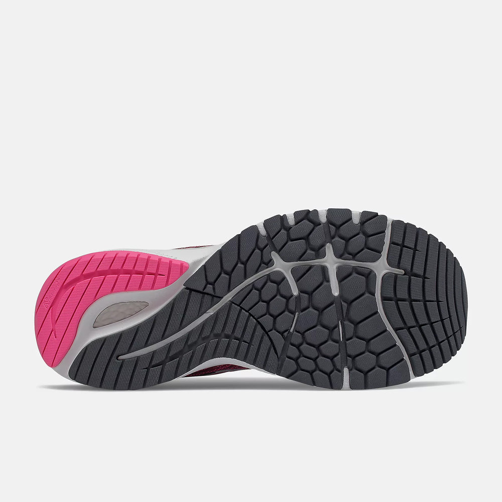 New Balance Women's 860v12 Running Shoes Garnet / Pink Glo - achilles heel