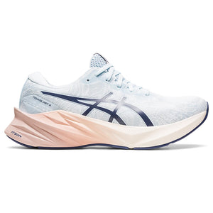 Asics Women's Novablast 3 Nagino Running Shoes Sky / Cream - achilles heel
