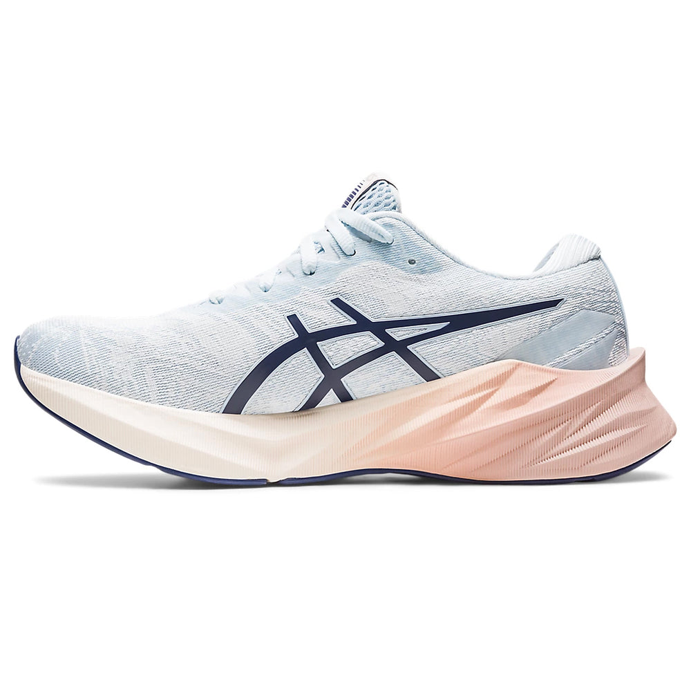 Asics Women's Novablast 3 Nagino Running Shoes Sky / Cream - achilles heel